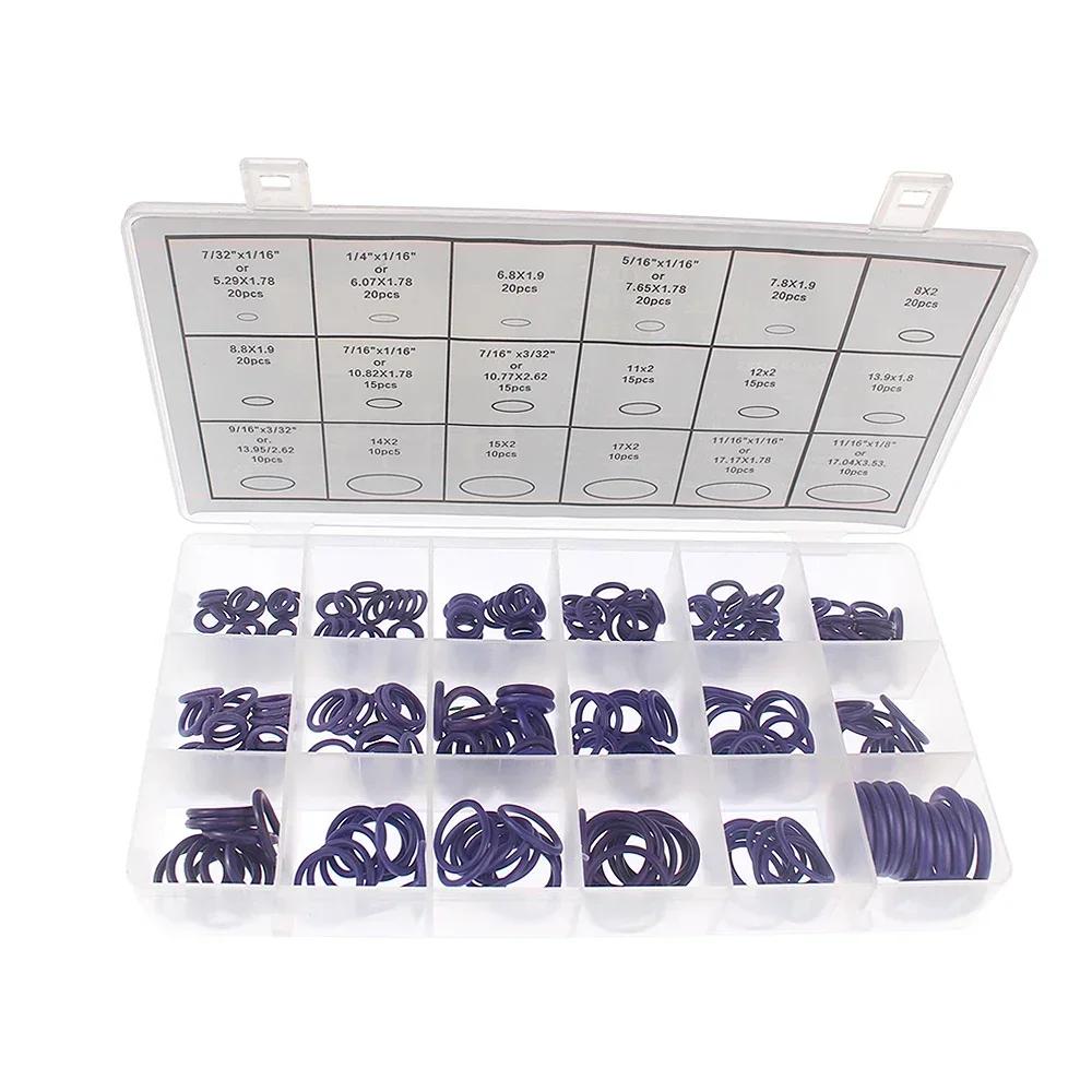 270PCS O Ring NBR Seal Washer Plumbing Gasket Nitrile Butadiene Rubber Spacer Oil Resistance Oring Repair Kit