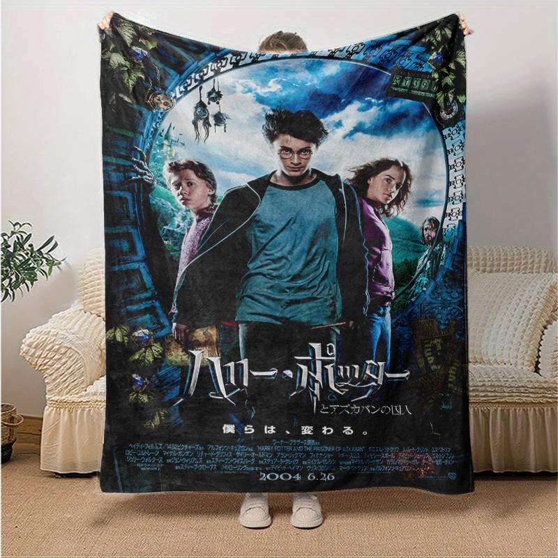 Harry Potter and the Prisoner of Azkaban Movie Poster PrintPrint Blanket, Soft Blanket For Sofa Office Bed And Travelling Daughter Birthday