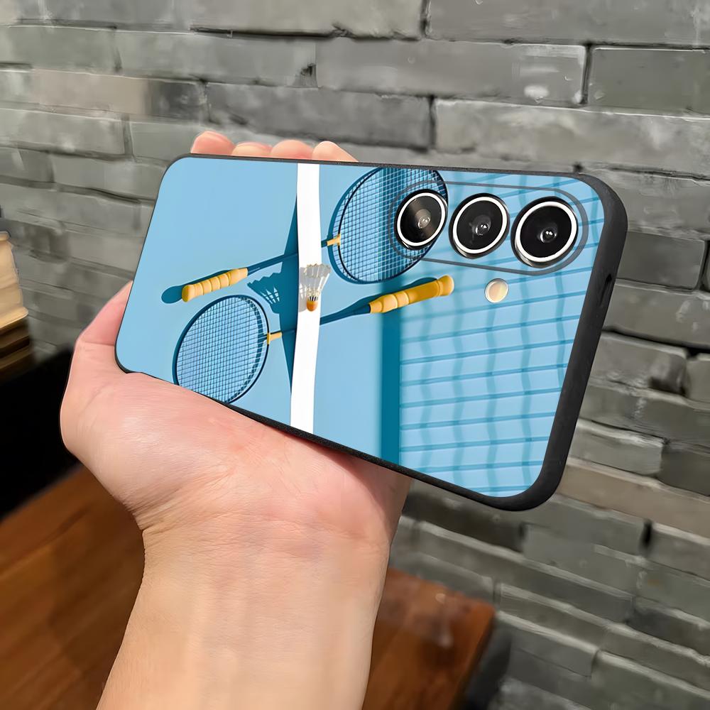 Sport Badminton Cool Phone Case For Samsung S26 S25 Plus S20 S20 Plus S22 Ultra S23 FE S21 Plus S21 Ultra Soft Cover