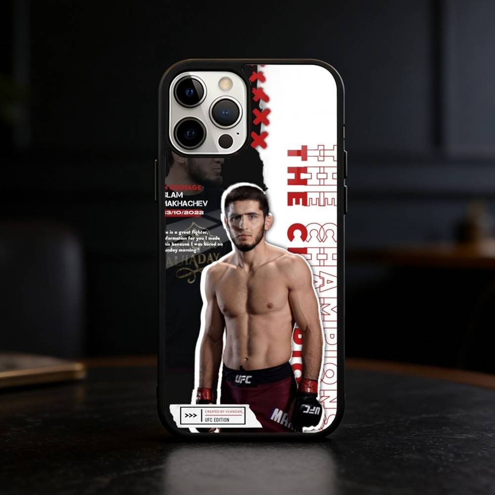 P4P Ислам М-Махачев Чехол для телефона для iPhone 17 16 15 14 13 12 Pro Max Plus для зеркального беспроводного магнитного чехла