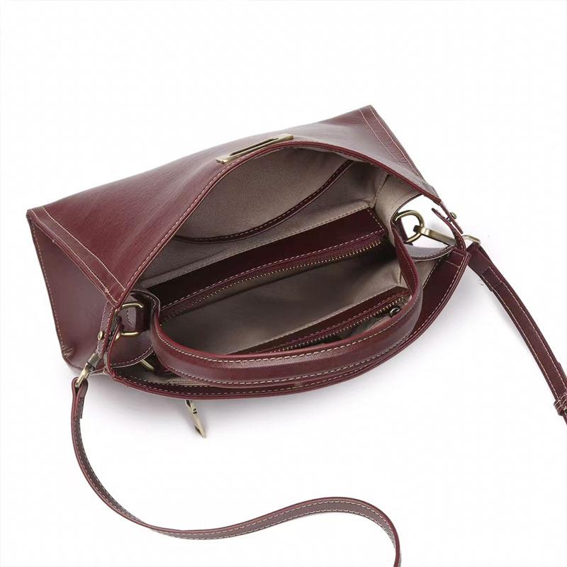 Сумка женская Head Layer из коровьей кожи растительного дубления Стильная одноплечевая сумка через плечо Premium Sense Commuter