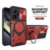 Магнитный чехол со шторкой для камеры для Poco F6 X6 X5 Pro 5G X4 GT X3 NFC Чехол-подставка с кольцом для Magsafe для Poco F5 M6 M4 Pro M5S