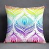 Retro Mandala Pattern Double Sided Pillowcase Decorative Square Cushion Cover for Home and Office Insert Not Included