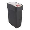 KEEEPER Poubelle Premium Avec Couvercle À Charnière, Soft Touch, 10 L, Magne, Gris Graphite