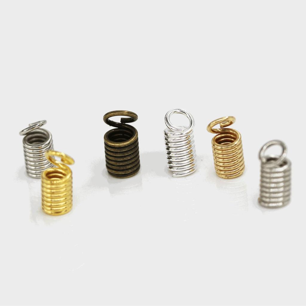 DIY Spiral Pull Spring Buckle for Jewelry Necklaces and Leather Cord Clasp, 1kg/Bag