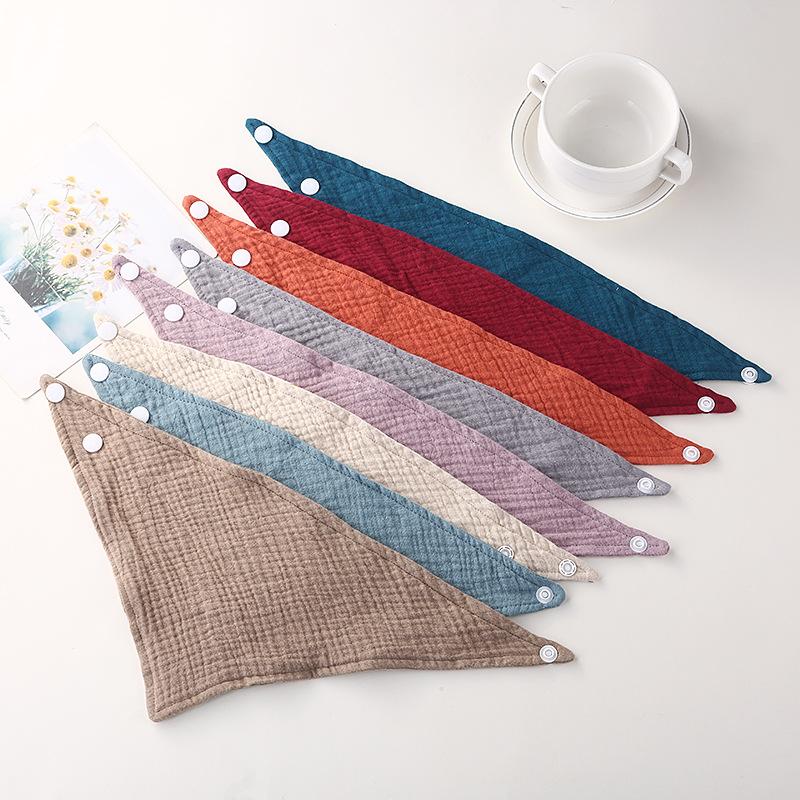 Double Layer Gauze Baby Bibs Soft and Absorbent Burp Cloths for Boys and Girls Cotton Muslin Saliva Towel Scarf