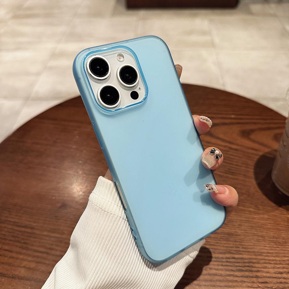 0,3 мм Ультратонкий Силиконовый Чехол Конфетного Цвета Для iPhone 16E 15 14 13 12 11 Pro Max Plus Мягкая Прозрачная Матовая Крышка Матовый Корпус
