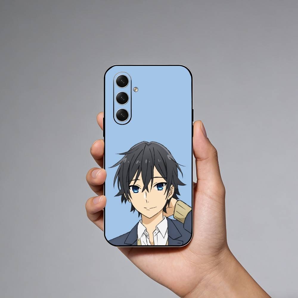 Чехол для телефона Аниме H-Horimiya для Samsung Galaxy A73, A21s, A22, A31, A52, A53, A71, A41 Мягкий черный корпус