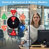 Rotating Office Door Sign with State Diagram - 6" Magnetic & Adhesive Privacy Sign with 6 Status Modes (In A Meeting/Working Remotely/Back Soon/Do