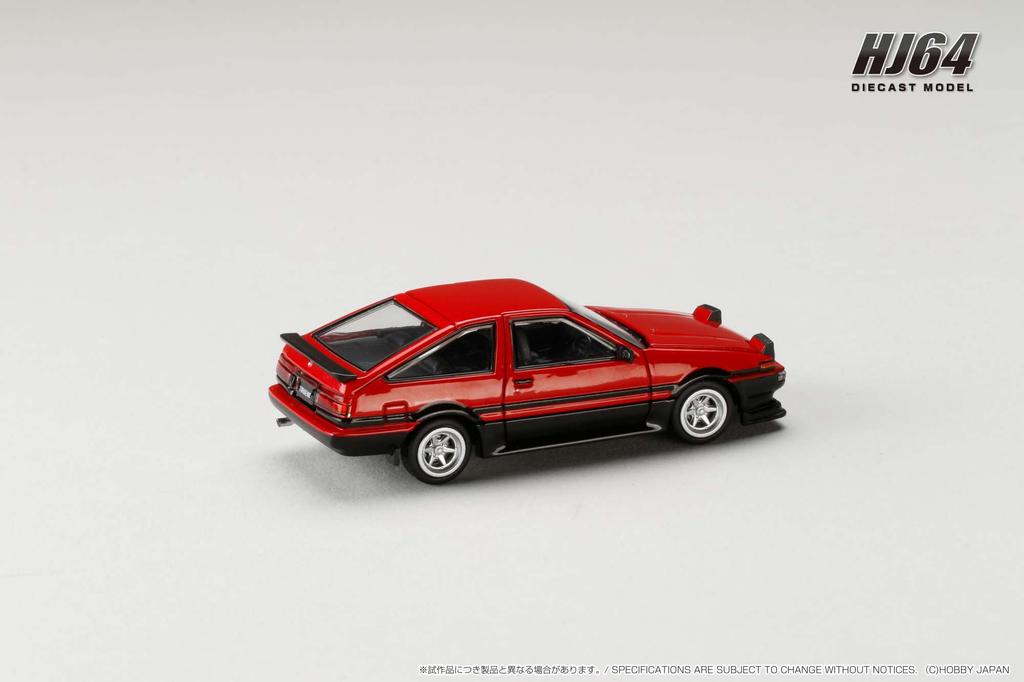 scale Toyota Sprinter Trueno Late Model JDM Style 1/64 Red/Black