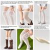 Calf Pile Socks Women Mulberry Silk Stockings Soft Knee Thigh High Socks Thin Long Socks  Nightclub
