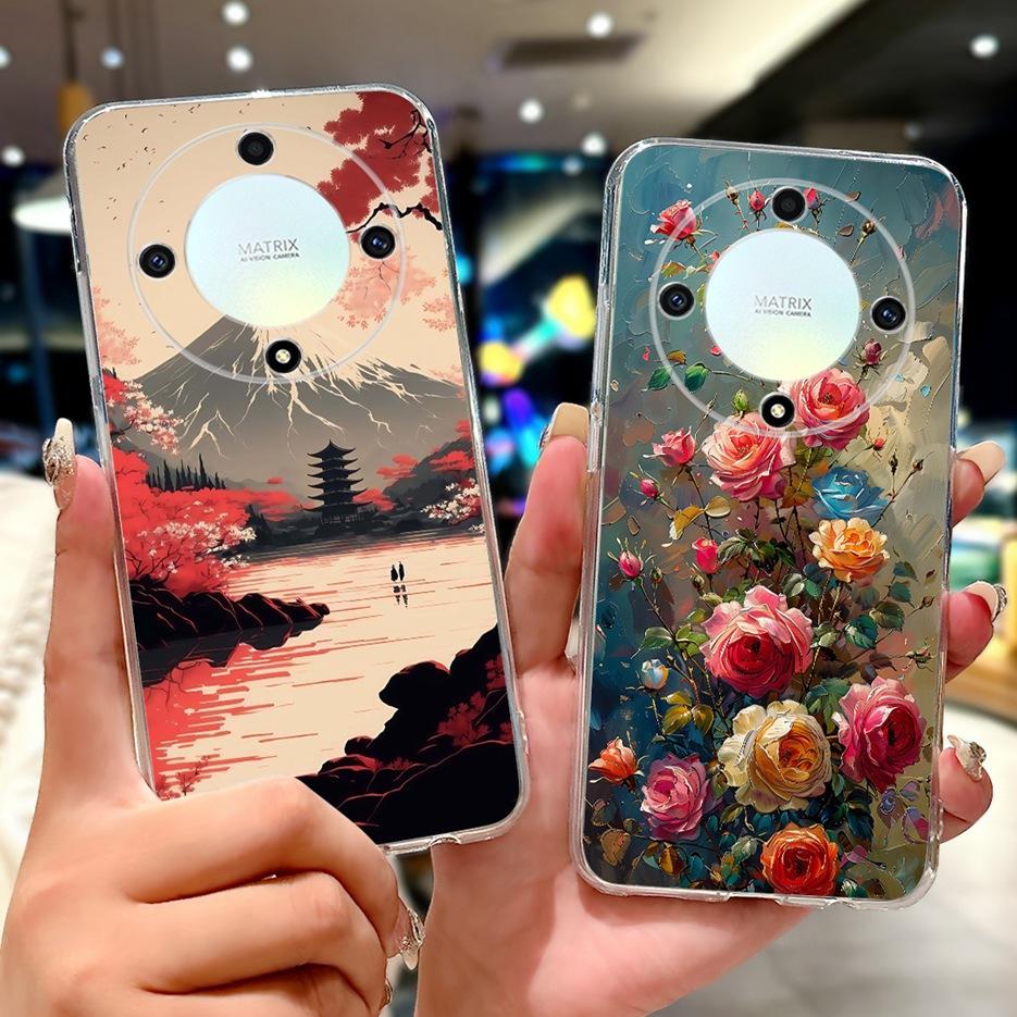 Чехол для Honor X9a Magic5 Lite Популярный Роскошный Расписной Чехол Мягкий Тонкий Чехол для Телефона Для Honor Magic 5 Lite HonorX9a Задняя Крышка Сумки