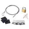 Security Wire Padlock for 3 (1.7m/2.2mm Diameter) ESL-6
