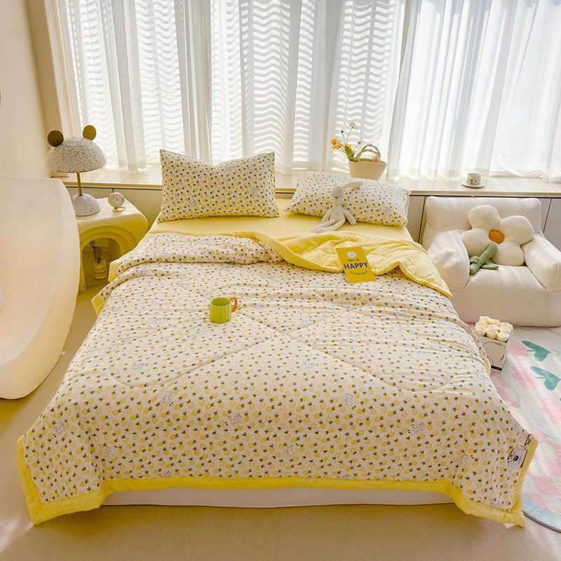 Ультрамягкое летнее охлаждающее одеяло — легкое, дышащее и приятное для кожи с тисненым цветочным принтом для всех сезонов — идеально для спальни