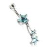 [I1392] - Body Piercing 'Shooting Stars' Turquoise