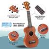 MAHALO Java Series Soprano Ukulele Perfect Startup Kit MJ1 TBRK