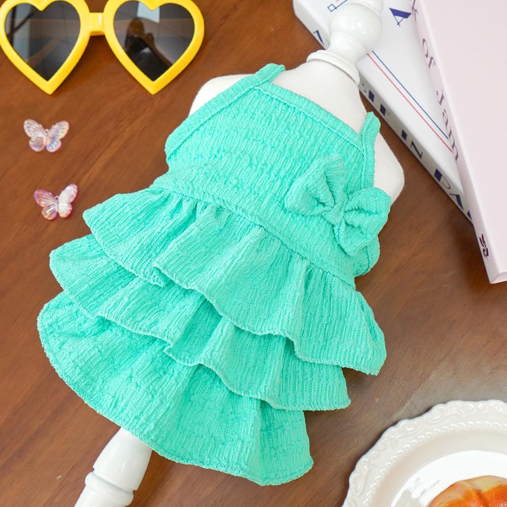Summer New Pet Dog Princess Skirt Thin Teddy Bear Small Dog Clothing Supplies Candy Skirt Cat Clothes
