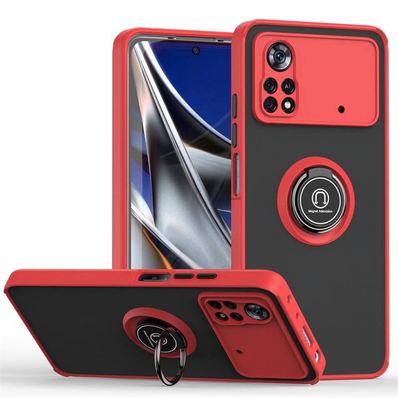 Для Poco X4 Pro 5G чехол магнитное кольцо подставка держатель бронированный противоударный чехол для Poko Little Poco X4 Pro X4Pro Pocox4pro задняя крышка