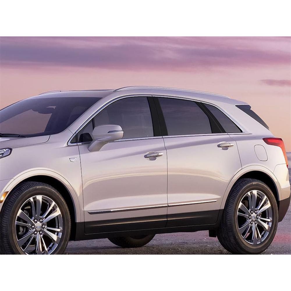 6 шт. Глянцевые черные накладки на стойки для Cadillac Xt5 2017-2023, отделка дверей, пианино