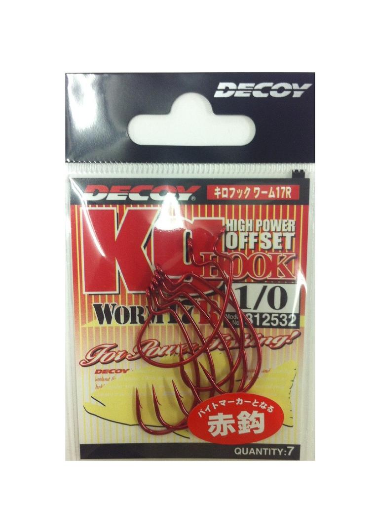 KATSUICHI Decoy Worm 17R Kilo Hook Red 10 Fishing Hook