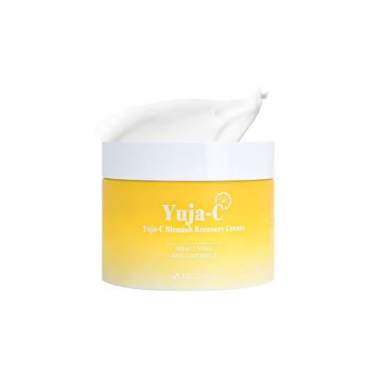 3W Clinic Yuzu C Blemish Recovery Cream Brightening Soothing Moisturizer 110g