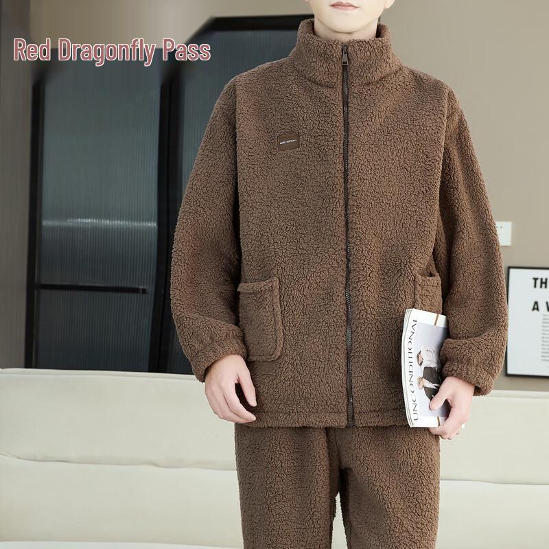 RED DRAGONFLY Мужской флисовый комплект пижамы
