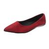 French temperament velvet pointed single shoes women's 2025 spring and summer new shallow mouth high-end niche soft-soled ladyshoes work shoes