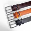 Мужской ремень из коровьей кожи с пряжкой из сплава — простой, повседневный, универсальный