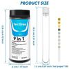 100 Pcs 9-IN-1 Aquarium Test Fish Tank Test Kit with Test Tube Water Quality Monitor pH Test Strips Strips Easy Fast Accurate