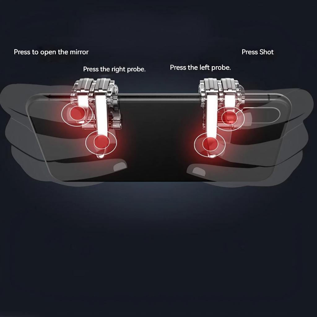 STONEGO Survival Gamepad Trigger Buttons L1 R1 L2 R2 Joystick for iPhone Android iPad Game Controller Accessories