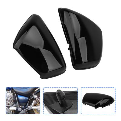 Крышка обтекателя аккумулятора мотоцикла для Yamaha XV 700 750 1000 1100 Virago 1984-up, боковая крышка, левая и правая защитная крышка, черная