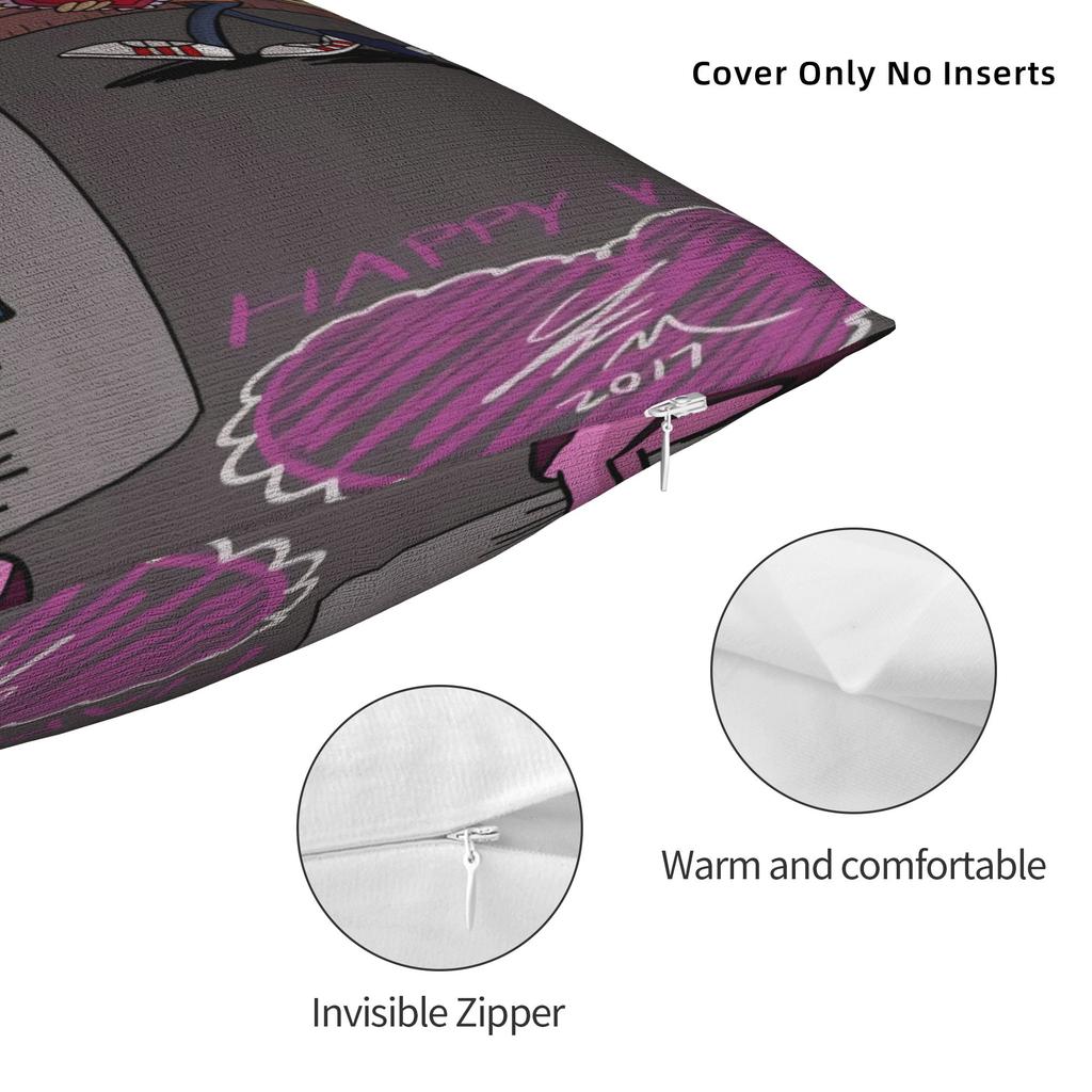 Pillow Case L-Loud Houses Family Cartoon Graphic Pillow Cover For Living Room Sofa Morden Pillowcases