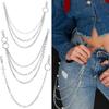 Rock Keychain Hip Hop Jeans Jewerly Waist Chain Trousers Decoration Chain Keychain Pants Chain