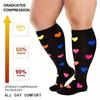 1/3 Pairs Plus Size Compression Socks For Women Wide Calf Knee High Support For Running Athletic Fit Cycling