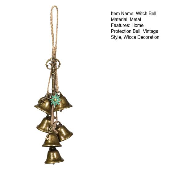 Ведьмин колокольчик для защиты, дверная ручка, ведьмин колокольчик ветра, Викка