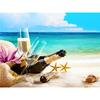 5D Алмазная картина Морская ракушка Морская звезда Стеклянный пейзаж Полный круглый алмаз Вышивка Крестом