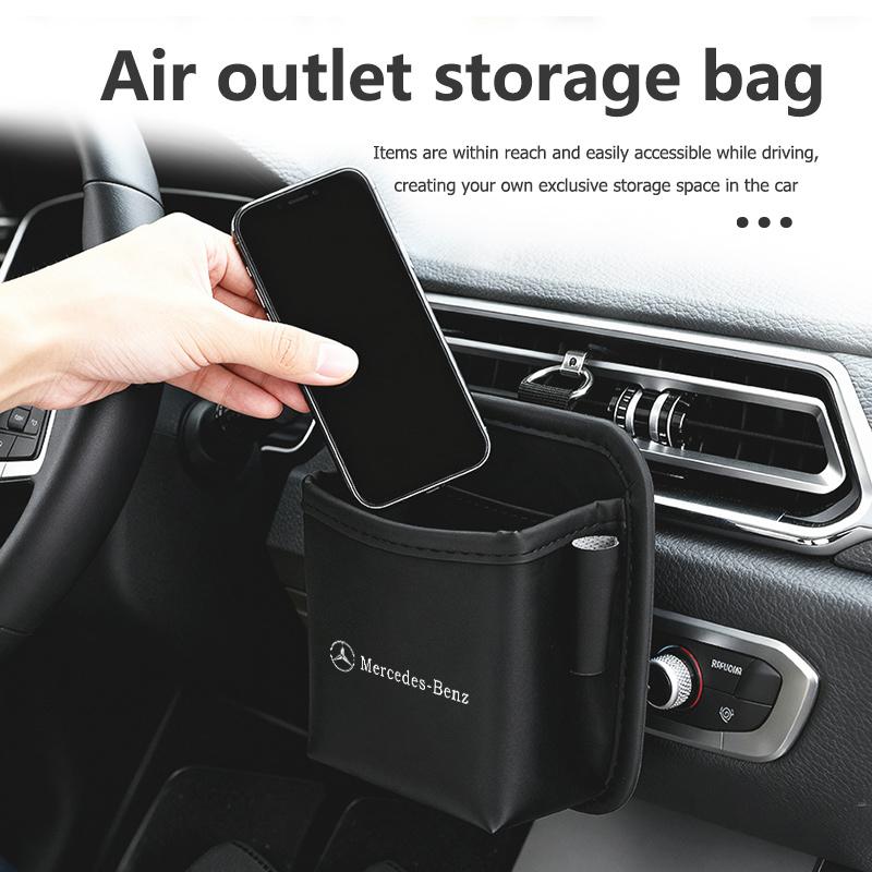 IXEA6 For Benz Car General Air Outlet Glasses Phone Holder Storage Box Auto Accessories AMG CLA CLS C180 C200 W204 W205 Exclusive A C