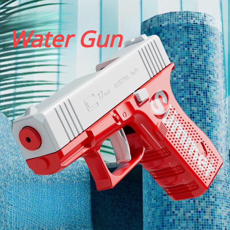 Мини Водный Пистолет Блоубэк Ручной Автоматический Огонь Высокая Емкость Водонепроницаемый Пистолет Летний Пляжный Водный Пистолет Игра Игрушка Подарки для Мальчиков