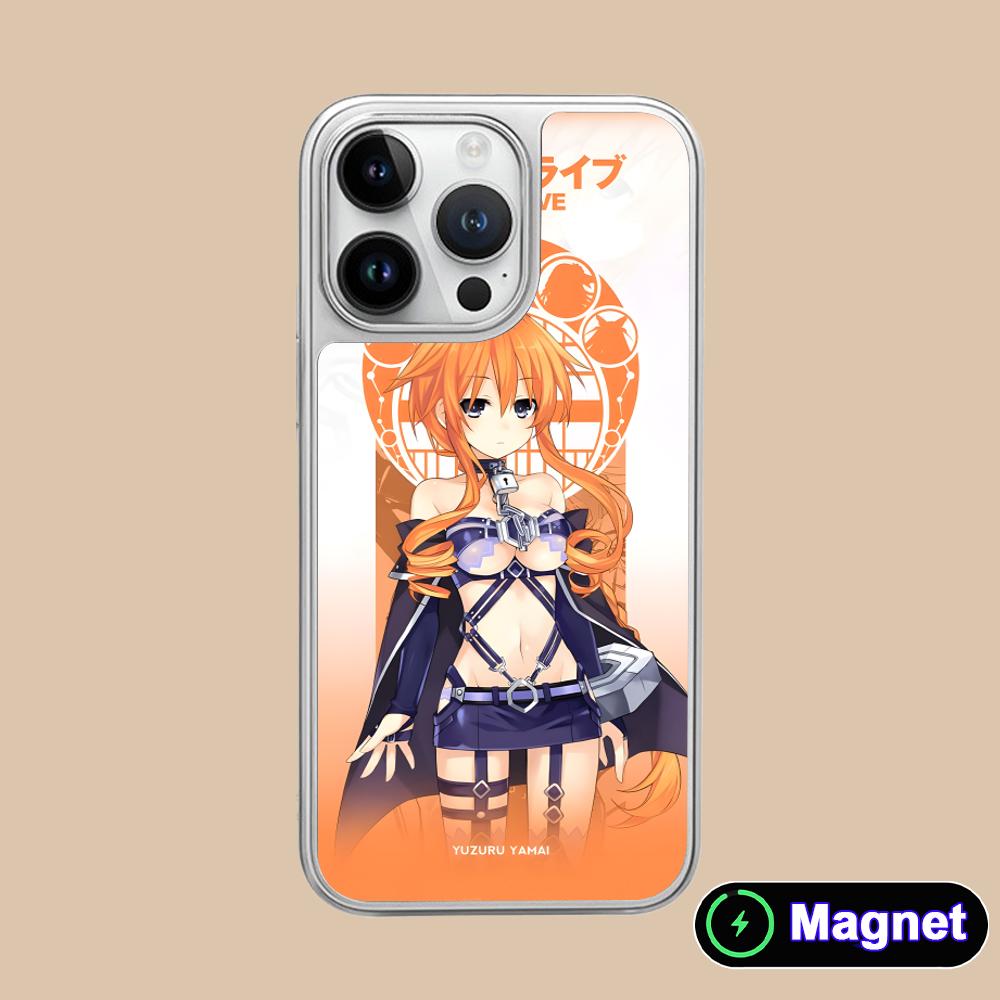 Date a Live Ямай Кагуя Покрытие серебром Чехол для мобильного телефона Magsafe для iPhone 17 16 15 14 13 12 11 Air Pro Max Plus Цветной