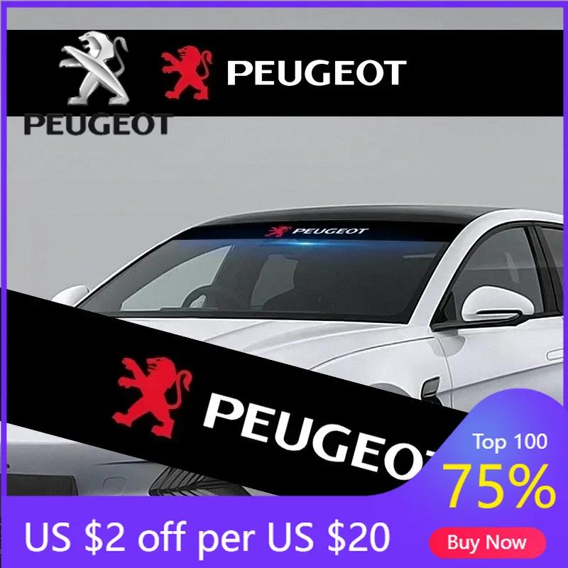 2026 Hot Car Sticker Car Front Windshield Stickers Front and Rear Decorative Decals Sticker For Peugeot 408 4008 308 3008 Rifter