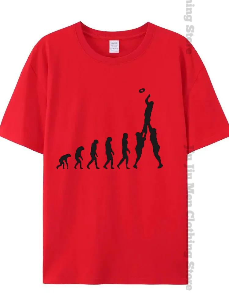Регби Эволюция Новинка Смешная Футболка Мужская Черная Топы Футболка Хипстер Оверсайз Футболка Мужская Толстовка Футболки Мода Харадзюку Футболки