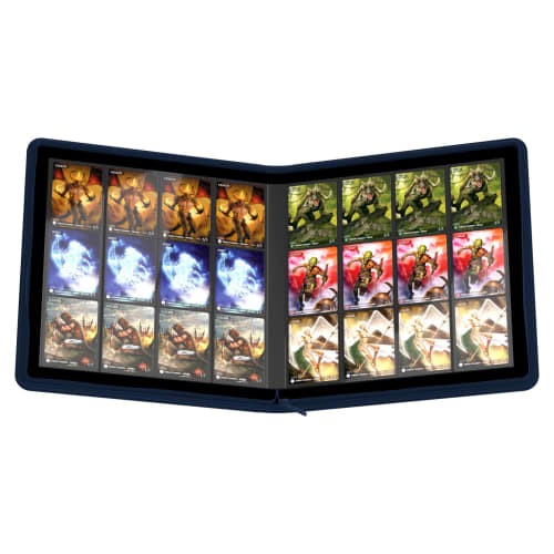 Ultimate Guard QuadRow 24-Pocket ZipFolio XenoSkin Dark Blue