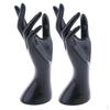 2pcs/set Female Hand Jewelry Bracelet Ring Gloves Display Organizer Black Color