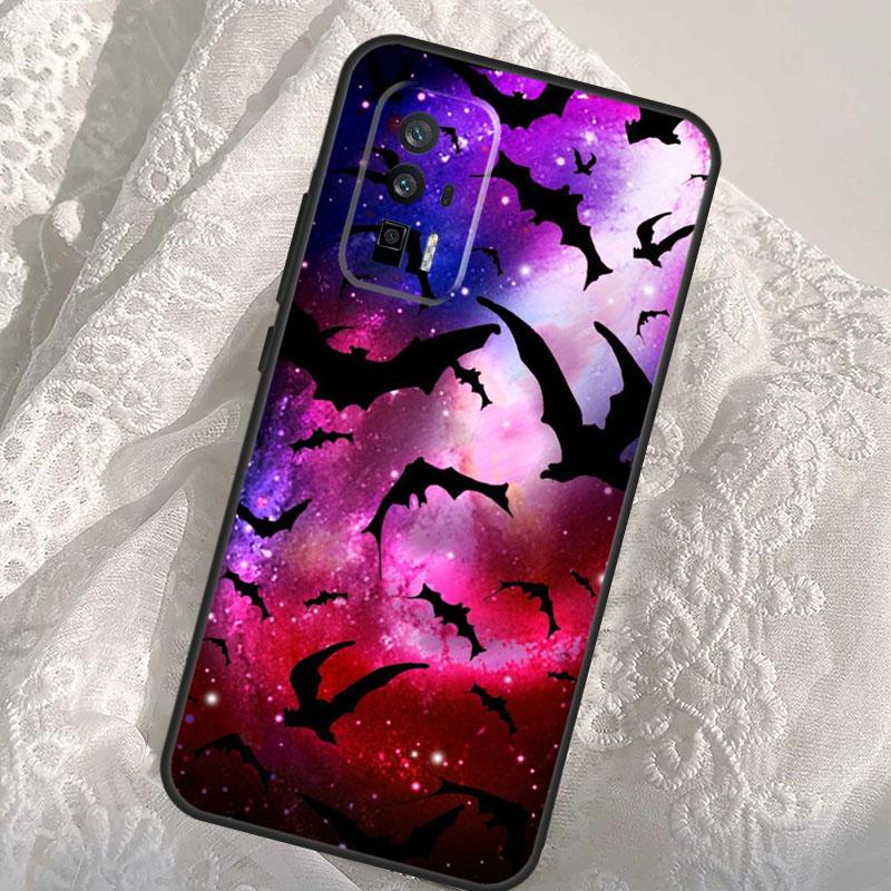 Vampire Bats Full Moon Halloween Case For Xiaomi 14T Pro 13T 12T 11T 13 14 Ultra POCO F6 Pro M6 M5s F3 F5 X3 X5 X6 Pro Cover