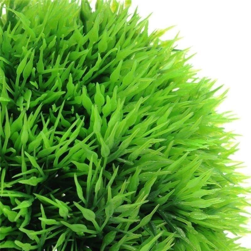 2025 Artificial Aquatic Plastic Plants Aquarium Grass Ball Fish Ornament Aquarium Ornamental Chlorella Prospects Grass For Decor