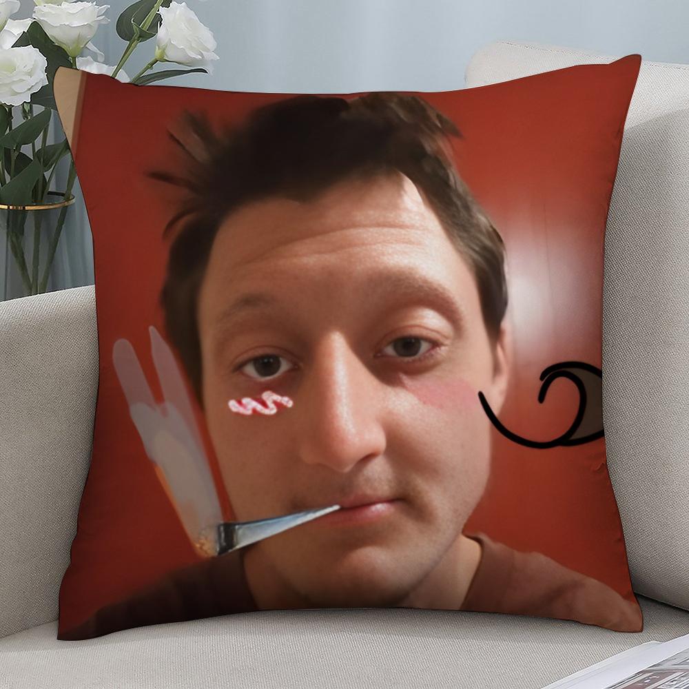 D-Daniel Larson Selfie Pillow Case 3D Print Polyester Fiber 45*45 cm Home Sofa Throw Pillow Cover Decoration Festival Gift