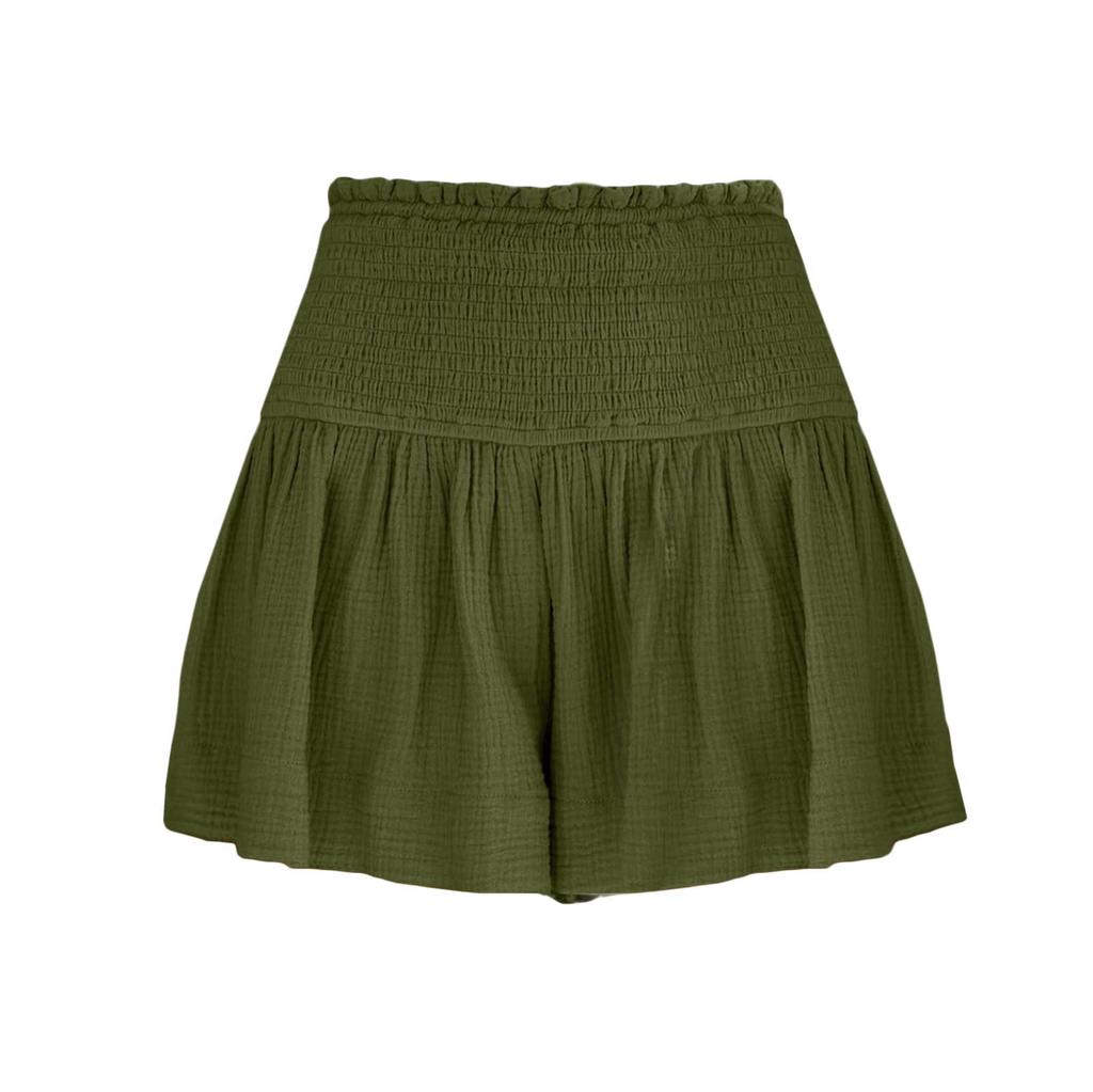 Женские повседневные большие однотонные дышащие модные широкие шорты