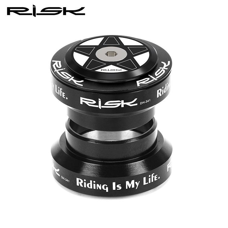 Рулевая колонка RISK 34 мм с прямой трубой и подшипниками Cane Creek для вилок 28,6 мм Дорожных/Фикс-гир велосипедов