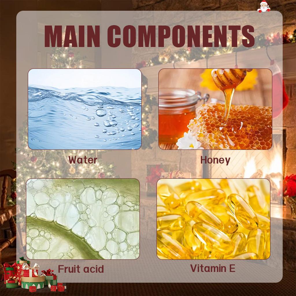 Подарочный набор кремов для рук на Рождество, 3 фруктовых аромата, увлажняющий крем для рук для сухих потрескавшихся губ, в изысканной упаковке, подарки для ухода за губами для женщин и мужчин