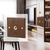 Antique Decoration Toggle Switch Retro Single Toggle Switch 250V with Hand Made Wood Walnut Wall Pan